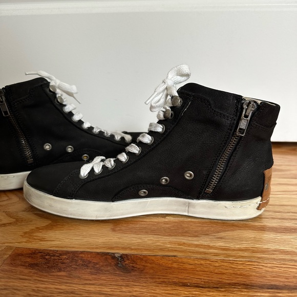 BRUSQUE Leather High Top Sneakers - Picture 9 of 14
